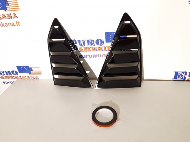 Rear Window Side Louvers Vent Panel Trim 